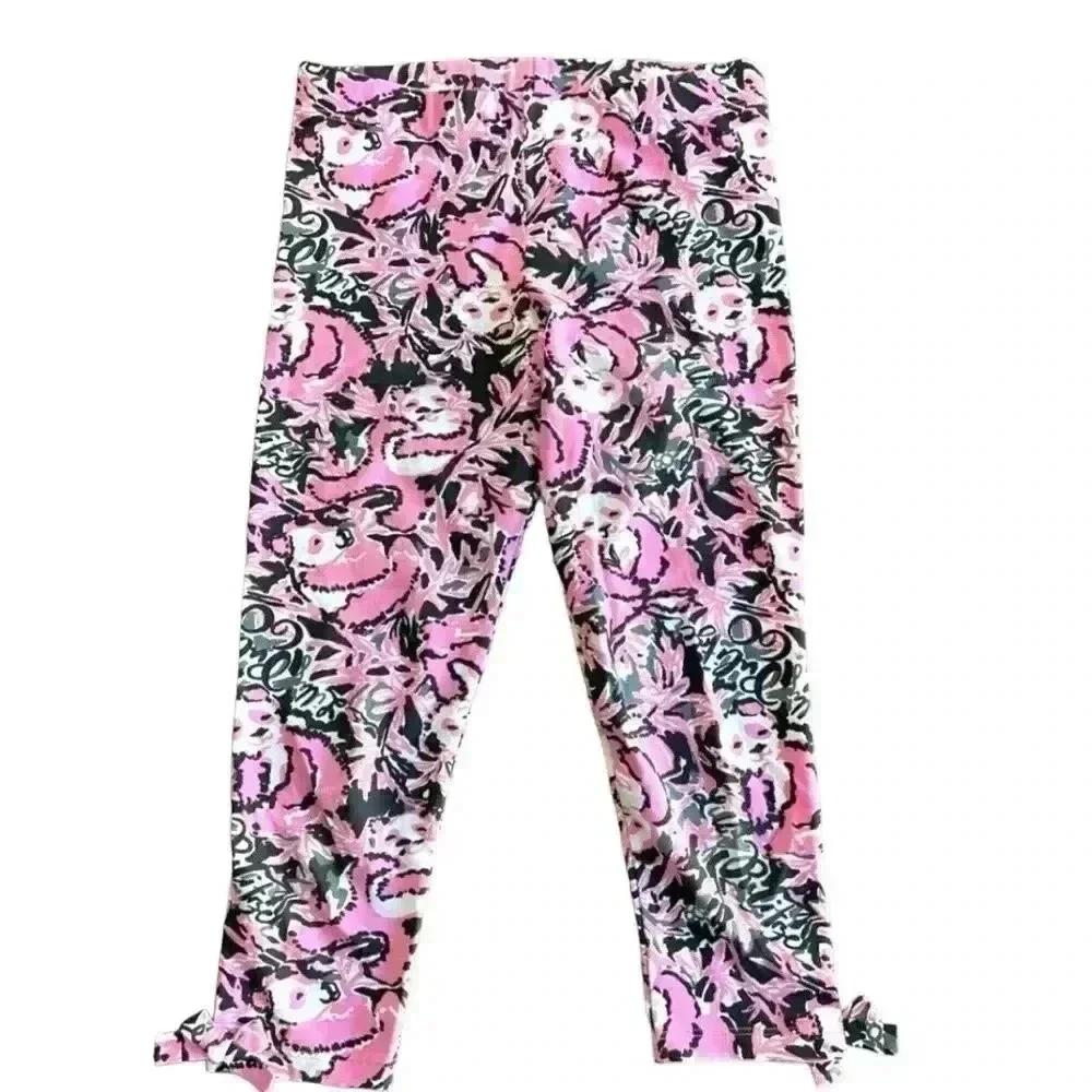 NWT Lilly Pulitzer Hangin with my Boo Luxletic Leggings Size Large Girls - Picture 2 of 13